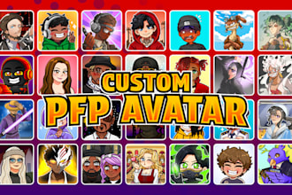 make potrait pfp avatar icon for youtube, twitch, vtuber