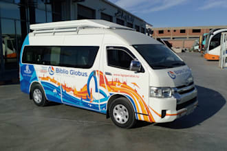 draw your bus vehicle into a vector with high detail