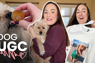 create ugc dog video ads for tiktok facebook instagram reels