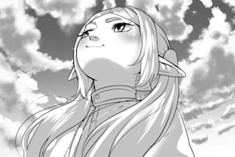 draw manga pages from your script