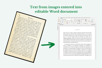 enter text from images into a word doc