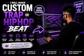 make custom trap or hiphop beat