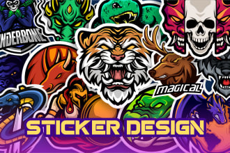 make sticker designs illustrations merchandise apparel