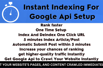setup instant google indexing API for the wordpress