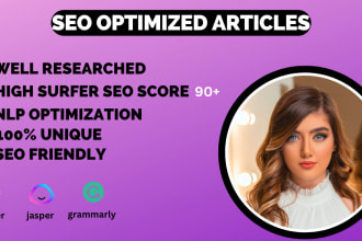 write surfer SEO optimized article with jarvis or jasper ai