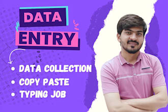 do fast manual data entry and typing job