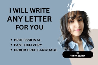 write an appeal, complaint letter, document, or email