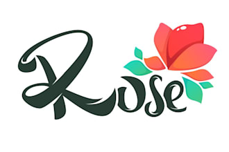 design creative rose logo in very short time