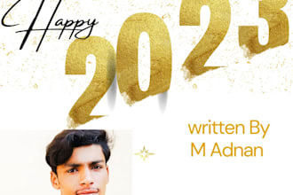 create cards of happy new year 2023 and videos