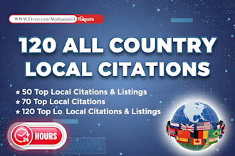 do 120 local citations for SEO business directories in other countries