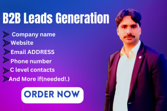 do b2b lead generation, find phone number, website, and email addresses