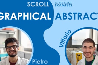 design a graphical abstract for scientific projects and pubblications