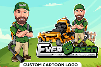 design a business logo, cartoon mascot for homecare, pressure washing company