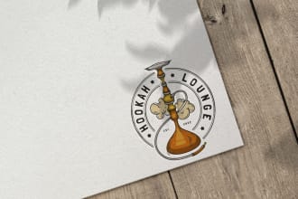 create a beautiful hookah logo for you in less than 24h