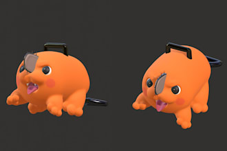 create unique 3d character or mascot modeling
