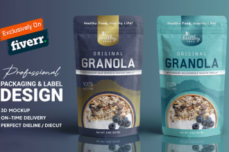 do product label design, packaging design and food label design