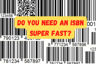 assign to your book isbn number and barcode from a usa publishing company