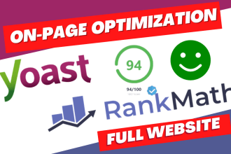 do onpage optimization by yoast SEO and rank math