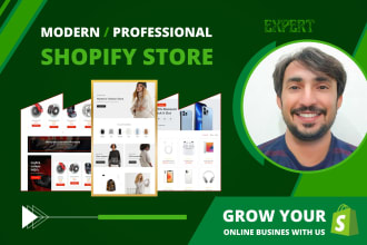 design modern and professional shopify store, custom template, fix shopify bugs