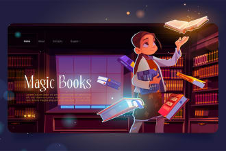 design children book website, book author website, ebook website