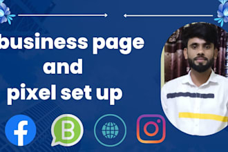 create a business page and pixel setup