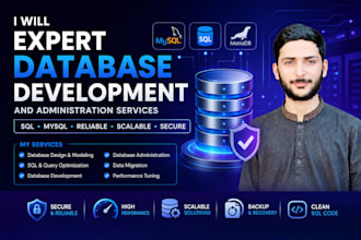 expert database development and administration services  sql mysql