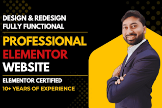 build conversion focused wordpress website and landing page with elementor pro