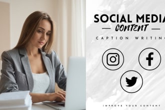 do expert SEO content and caption writing for social media