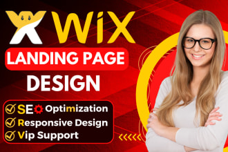 create wix website design or wix landing page design, wix studio,wix ecommerce