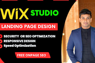 wix website design, wix redesign or wix landing page design, wix studio website