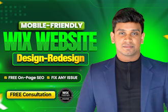 update wix website design or redesign, unlimited revisions, wix studio website