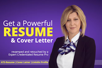 write a professional resume, CV and cover letter