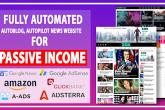 create wordpress automated news website for passive income