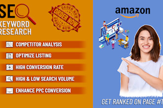 do amazon SEO keywords research for PPC, listing, and organic sales