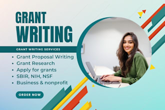 write grant proposal and business plan