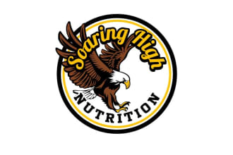design fascinating food, fast food, BBQ, nutrition logo