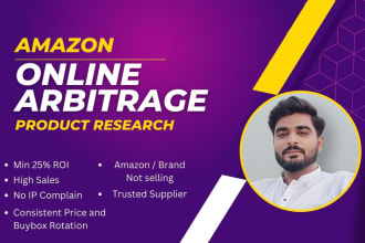 be your professional amazon fba online arbitrage product researcher