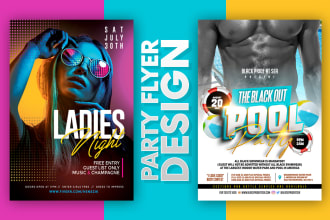 design a concert, nightclub, event or party flyer