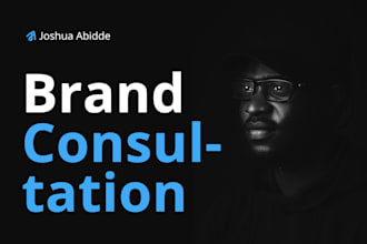 consult you on your branding, business, and brand strategy