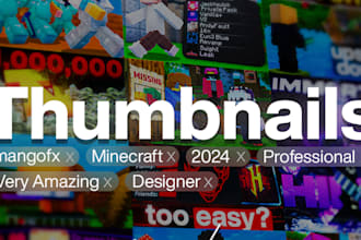 create professional minecraft thumbnails for youtube