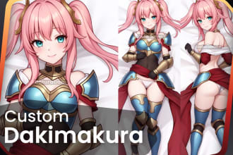 design dakimakura body pillow sfw nsfw anime girl