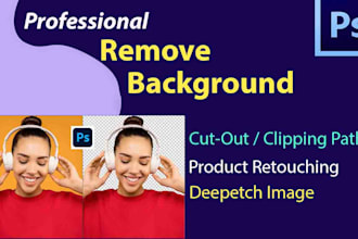 do background removal deep etch cut out image clipping path