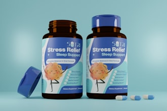 do supplement label design and product label design