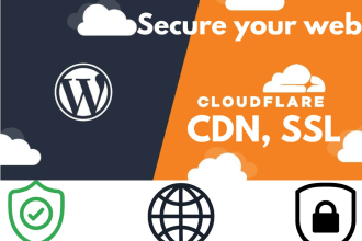 setup cloudflare, CDN, SSL, for your wordpress or website