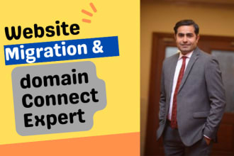 migrate your web hosting and connect the domain registration within 24 hours