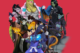 draw and design your ttrpg character and npcs