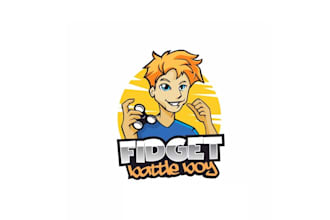 create a on fleek awesome nice logo for fidget battle boy