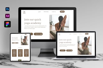 create your modern website UI UX design template