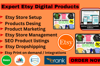 etsy store setup, etsy digital products, etsy seo listing,etsy digital product