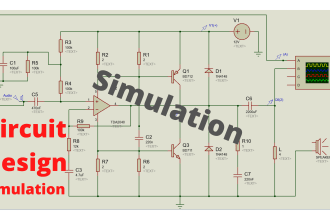 design electronic circuit, simulate, analyze and pcb on multisim, proteus,pspice